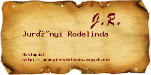 Jurányi Rodelinda névjegykártya